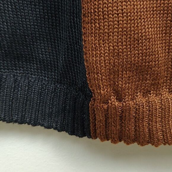 Summersalt 2-Tone Scarf Black and Brown NWT - Picture 6 of 9